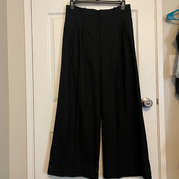 Madewell The Harlow Superwide Leg Trouser in Brushed Twill - Picture 3 of 4